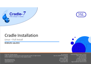 Full Cradle Installation on Unix