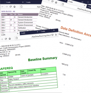 Cradle Reports in colours