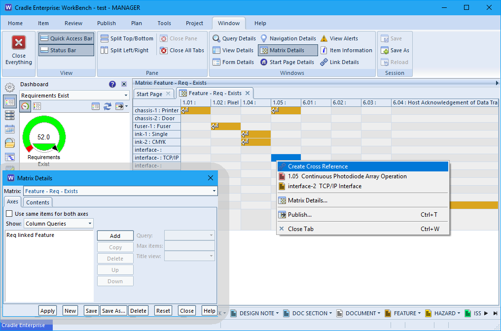 Image of cross reference creation