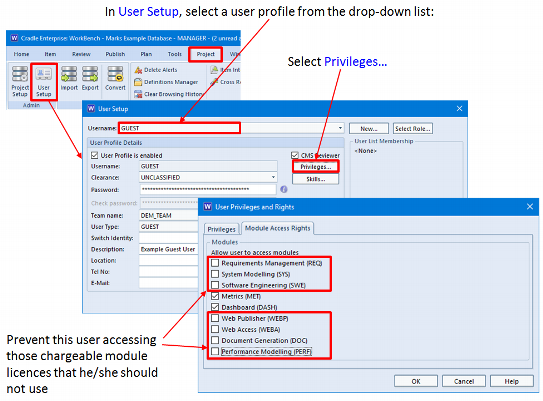 Control Users Sharing of Cradle Modules