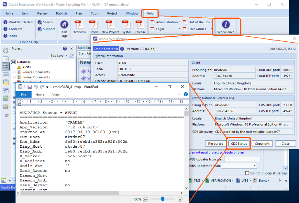 Cradle Database Server - CDS Status to 3SL Support - 3SL Blog