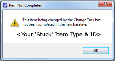 Item Not Completed Dialog