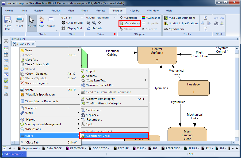 How to Consistency Checker a single diagram in a form