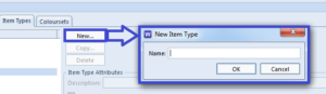 New Item Type name dialog