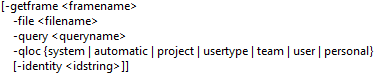 Options for getframe in c_io.exe