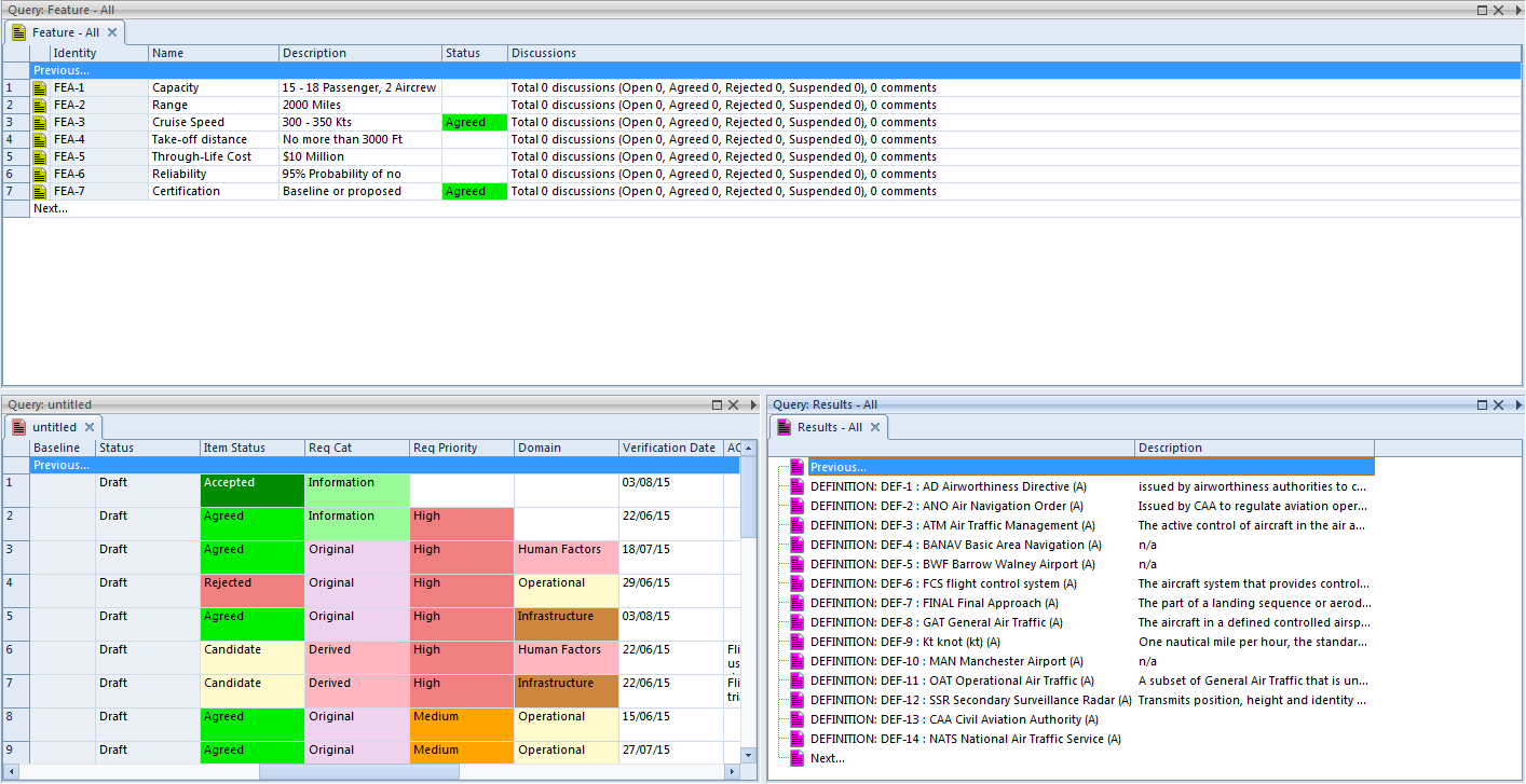 WorkBench showing multiple queries