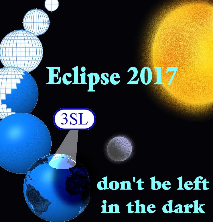 Cartoon of the eclipse and how 3SL could brighten your way