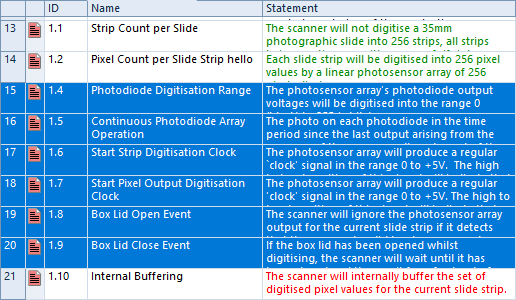 Selecting a Range of Items in 3SL Cradle Select Operations in Cradle