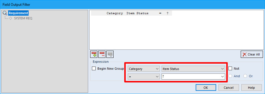 Using a category to detemine if a field tag is output.