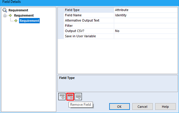 Removing options set from the top and bottom nodes.