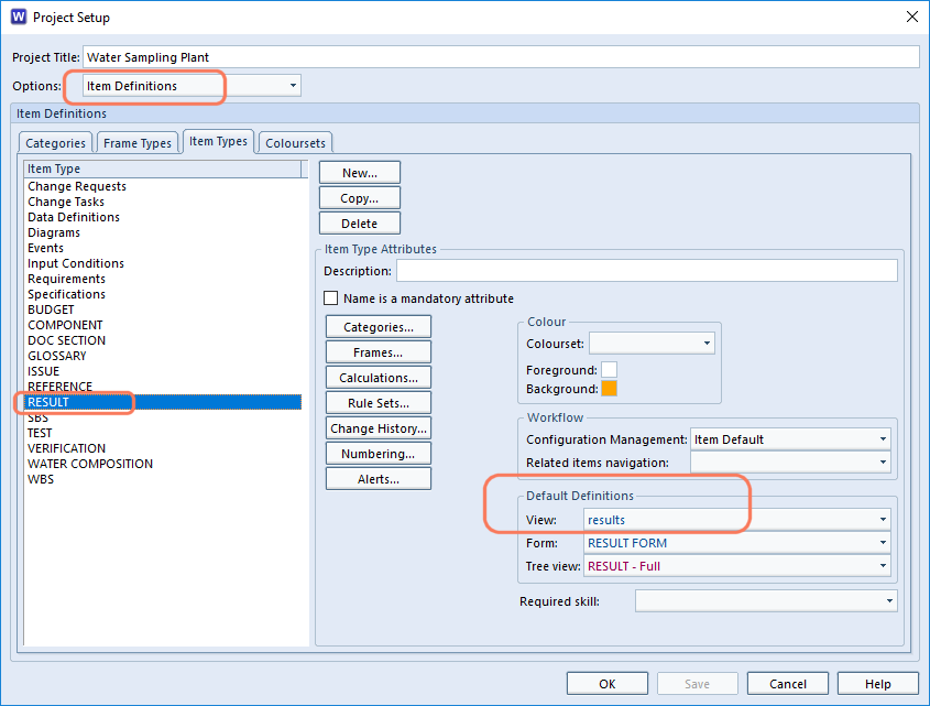 setting an initial view in the schema