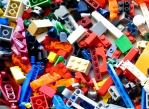 LEGO bricks based on image from rick mason via unsplash 