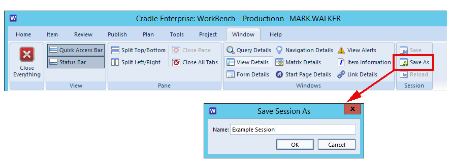 Using Sessions in 3SL Cradle WorkBench