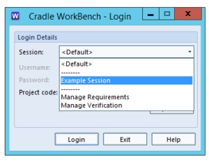 Using Sessions in 3SL Cradle WorkBench