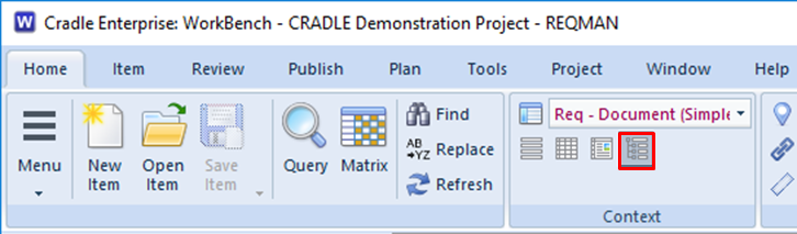 choose tree style in the UI in 3SL Cradle RM SE Tool