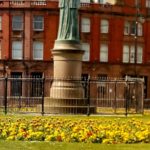 Spring flowers on Barrow's roundabouts