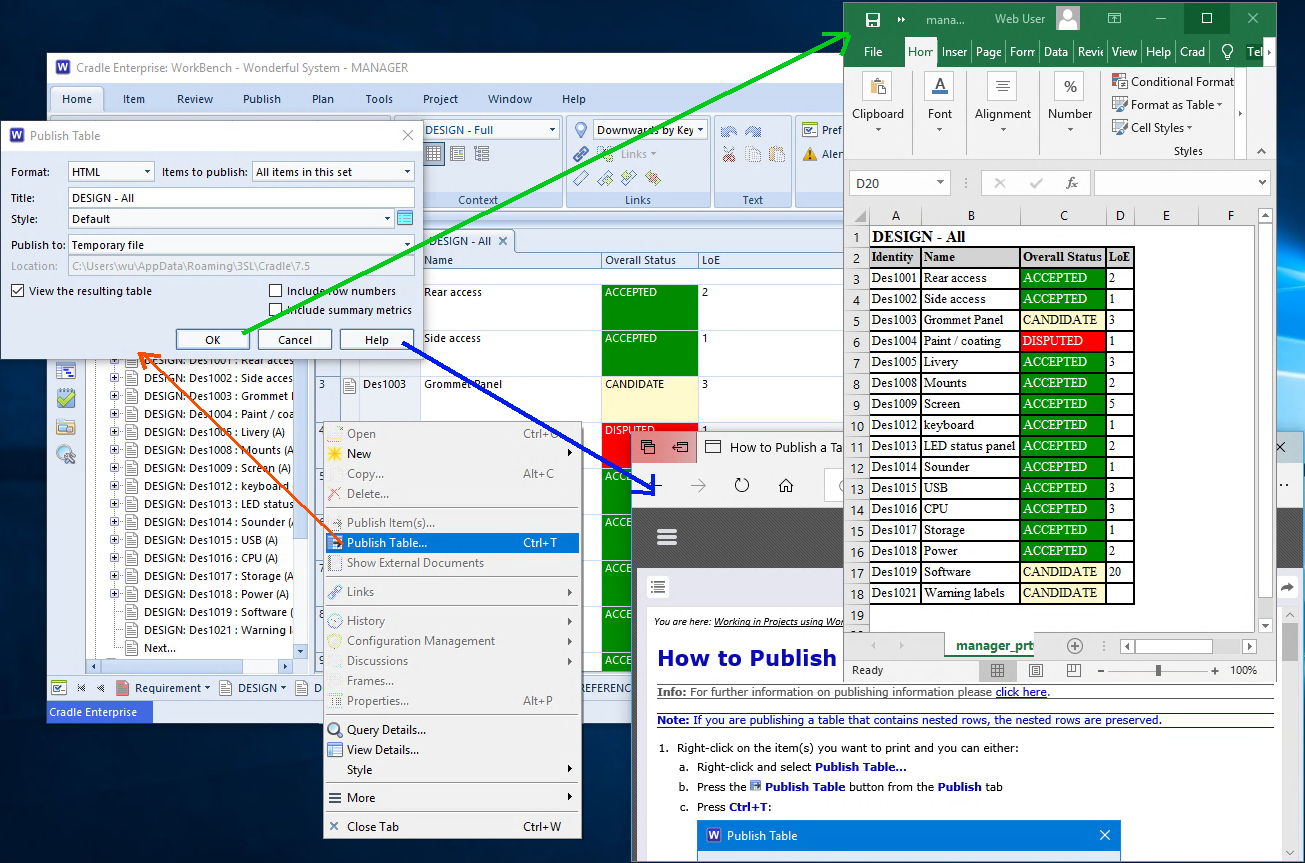 Different HTML viewing in Cradle