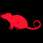 Red Rat Silhouette