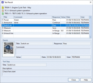 Cradle TER module - Test Result