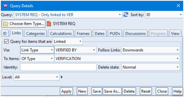 Query Details filtering cross references