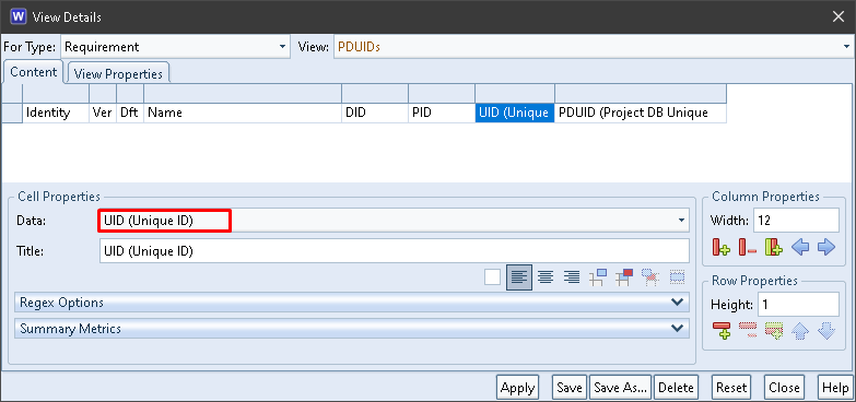 3SL Cradle View PDUIDs UID in a View