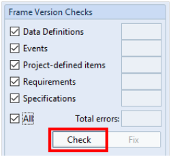 Frame Version Checks