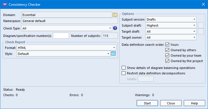 Cradle Consistency Checks