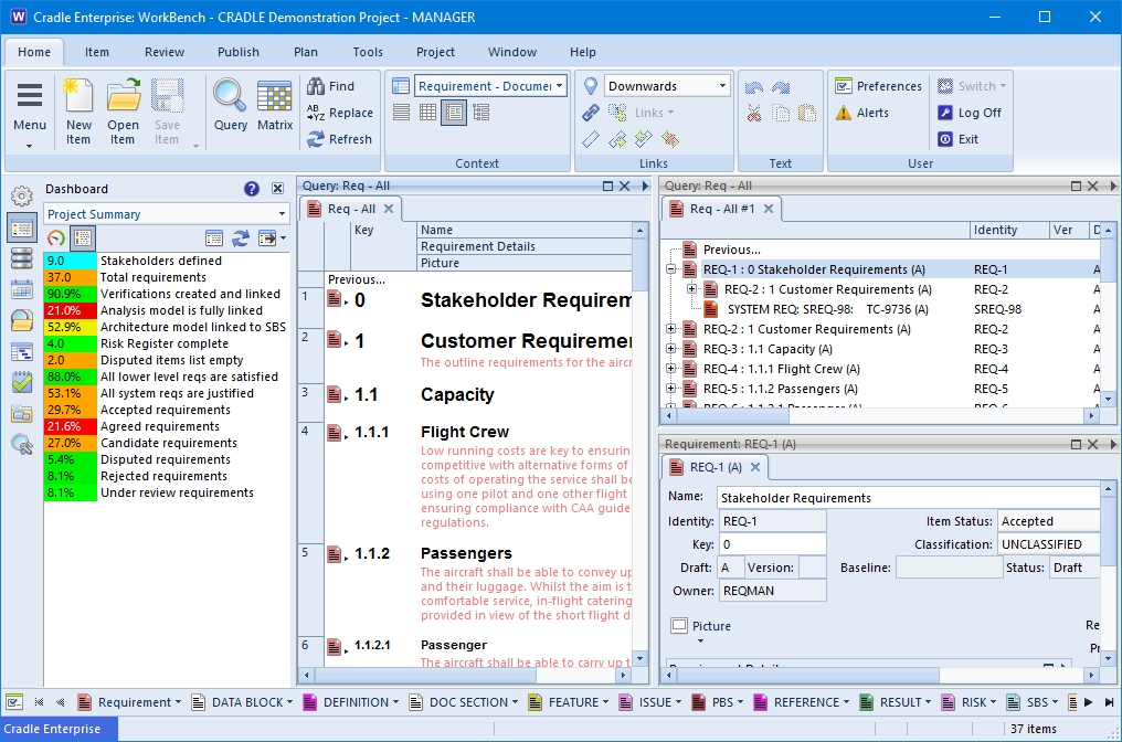 Cradle Workbench screenshot