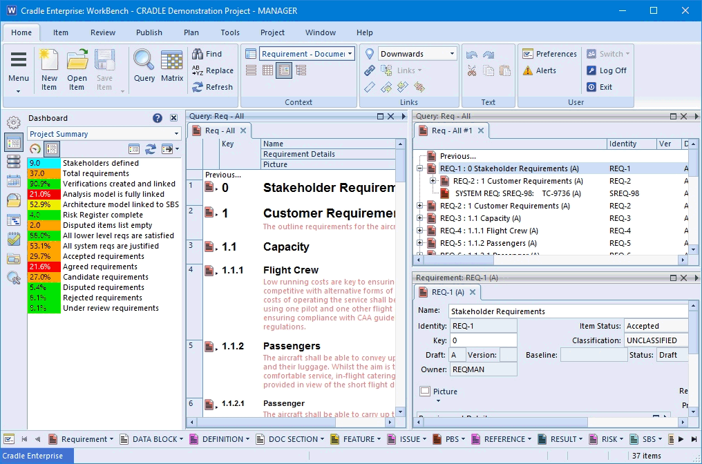 Cradle Workbench screenshot