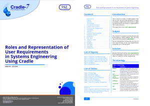 User Requirements in Systems Engineering