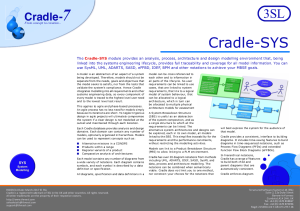 Cradle-SYS Systems Modelling