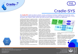 Cradle-SYS Systems Modelling