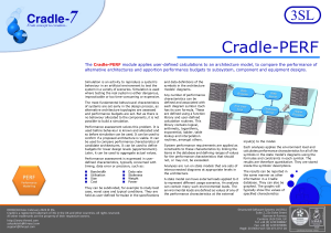 Cradle-PERF Performance Modelling