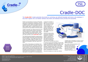 Cradle-DOC Document Generation