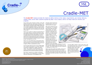 Cradle-MET Metrics