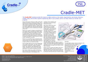 Cradle-MET Metrics