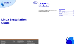 >Installation Guide - Linux