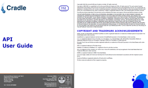 >User Guide - API