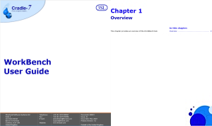 >User Guide - WorkBench