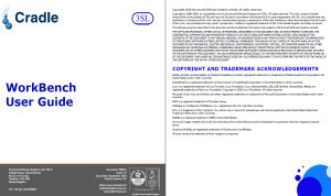 >User Guide - WorkBench