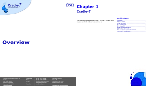 >New to Cradle - Overview