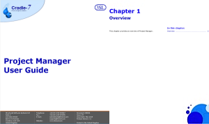 >User Guide - Project Manager